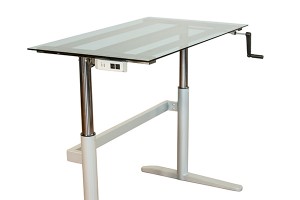 Rebel Desk Crank Desk Glass-r