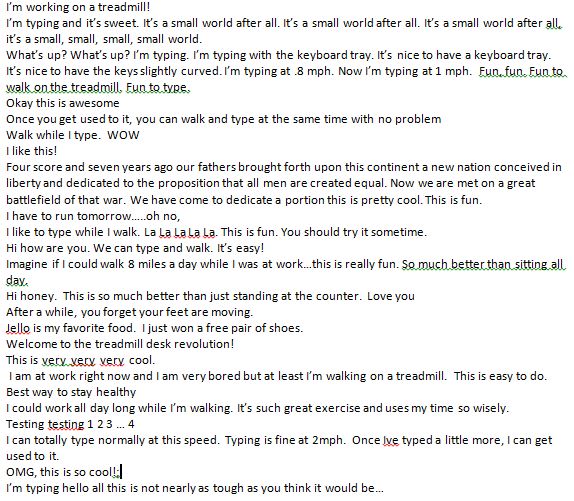 Capture of typing demo v.2