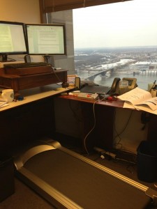 A Rebel Desk Treadmill Customer Setup 