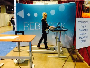 Joanna on Treadmill Desk