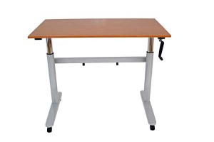 Teak-Desk-With-Casters-Straight-On-r