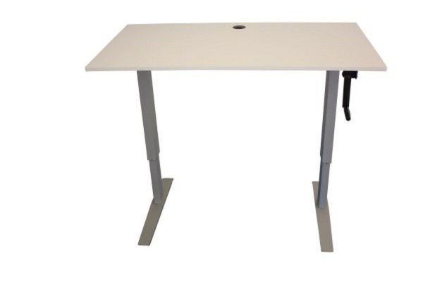 white crankup rebel up 2000 standing desk