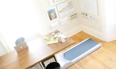 Standing desk treadmill by Rebel Desk